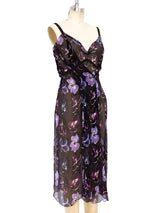 Prada Floral Chiffon Dress Dress arcadeshops.com