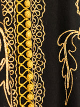 Button Front Embroidered Caftan Dress arcadeshops.com