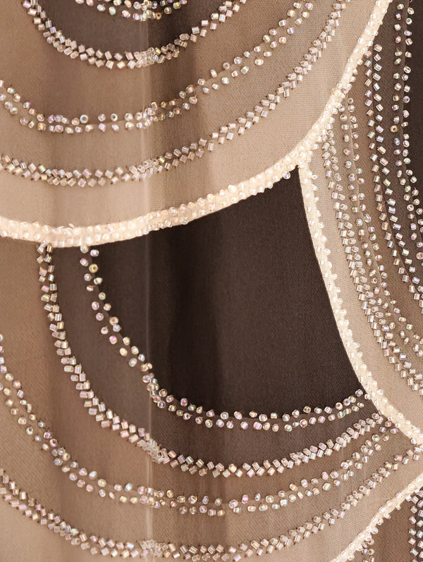 Naeem Khan Beaded Swirl Slip Dress Dress arcadeshops.com