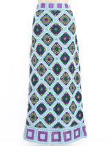 Multicolor Granny Square Crochet Skirt Skirt arcadeshops.com