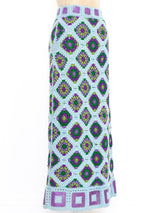 Multicolor Granny Square Crochet Skirt Skirt arcadeshops.com