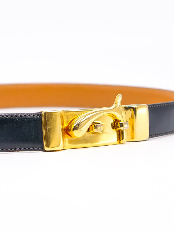 Hook Clasp Skinny Leather Belt Accessory arcadeshops.com