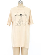 Leonardo da Vinci Vitruvian Man Tee T-shirt arcadeshops.com