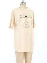 Leonardo da Vinci Vitruvian Man Tee T-shirt arcadeshops.com