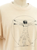 Leonardo da Vinci Vitruvian Man Tee T-shirt arcadeshops.com