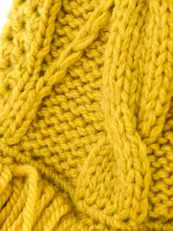 Mustard Yarn Fringe Vest Jacket arcadeshops.com