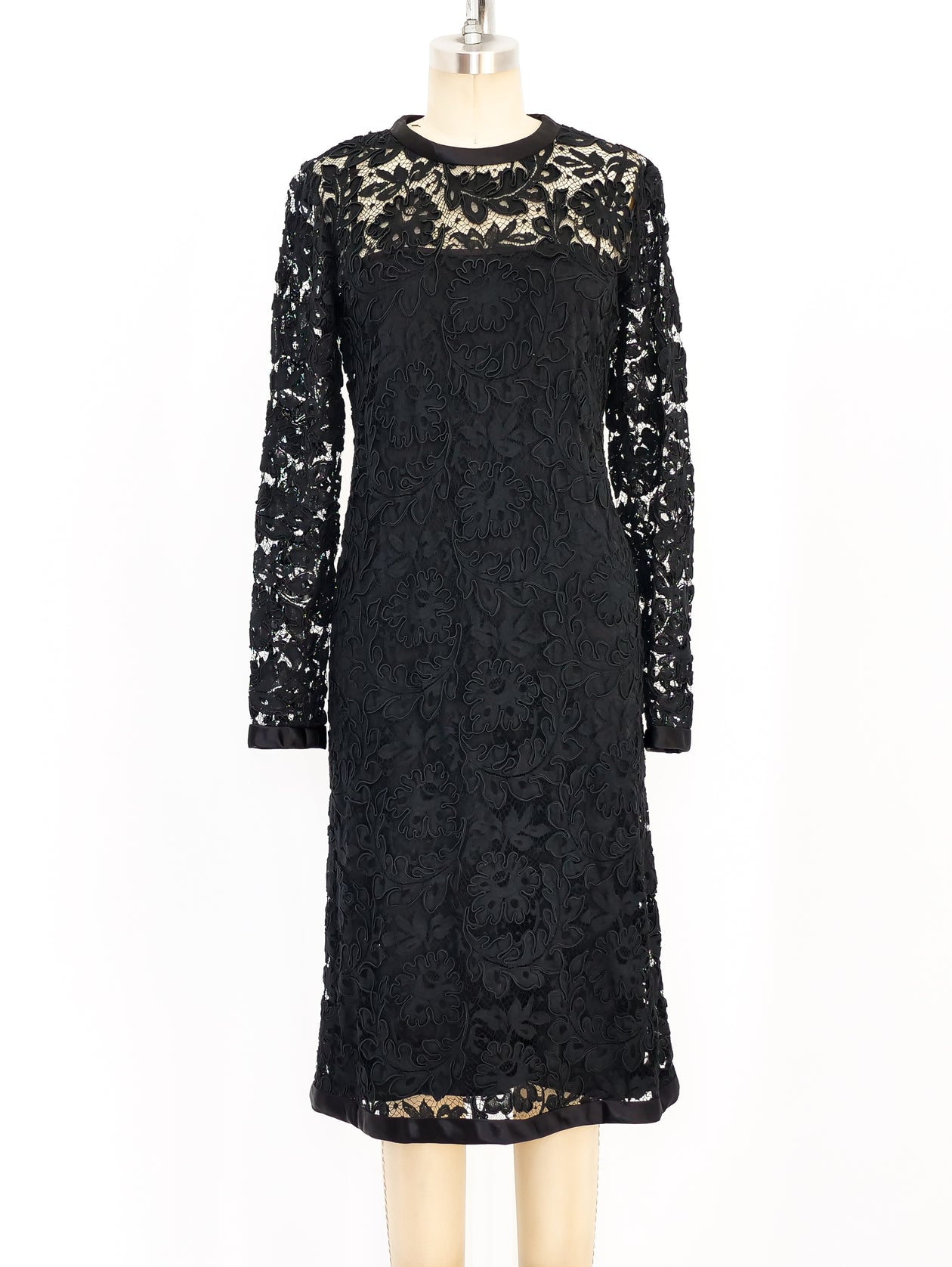 Yves Saint Laurent Floral Lace Crochet Dress Yves Saint Laurent Floral Lace Crochet Dress
