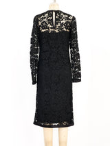 Yves Saint Laurent Floral Lace Crochet Dress Dress arcadeshops.com