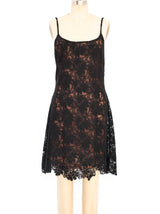 Ozbek Illusion Lace Mini Dress Dress arcadeshops.com