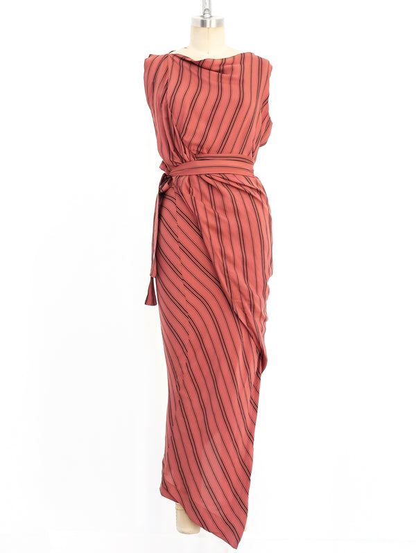 Vivienne Westwood Striped Wrap Dress Dress arcadeshops.com
