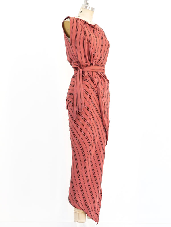 Vivienne Westwood Striped Wrap Dress Dress arcadeshops.com