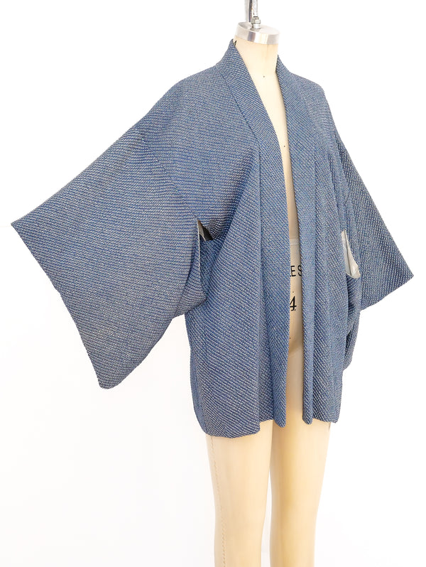 Blue Shibori Haori Kimono Jacket arcadeshops.com