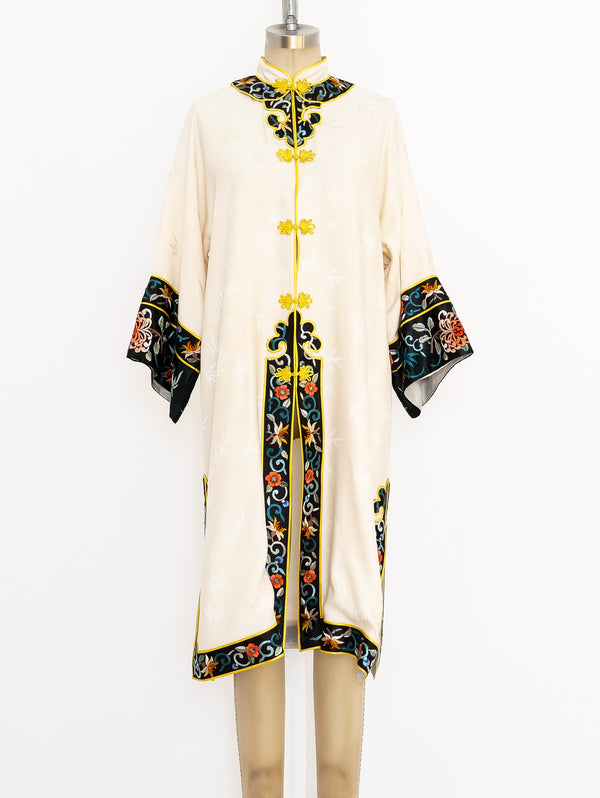 Embroidered Silk Chinese Robe Jacket arcadeshops.com