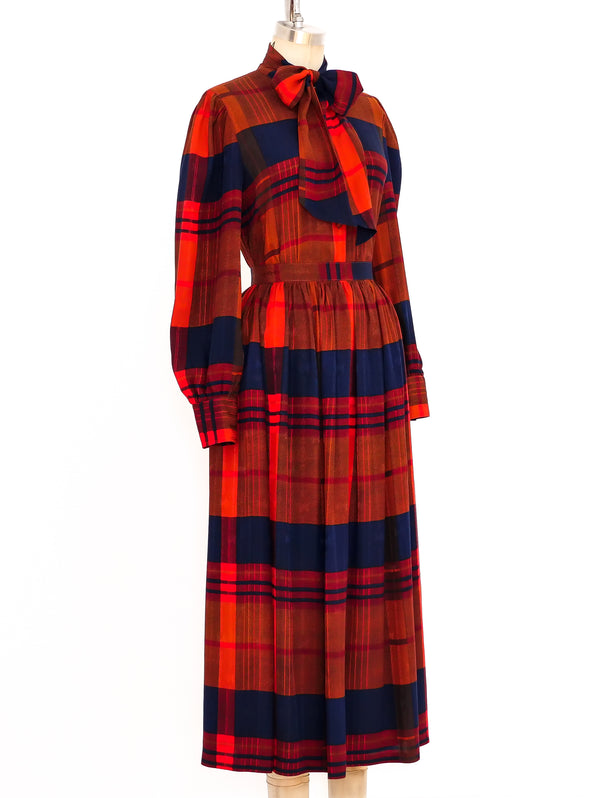 Tartan Silk Skirt Ensemble Suit arcadeshops.com