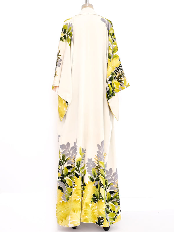 Chartreuse Floral Kimono Jacket arcadeshops.com
