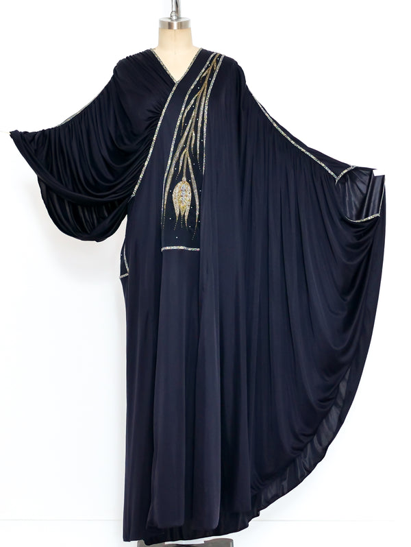 Bill Gibb Bead Embellished Jersey Gown Dress arcadeshops.com