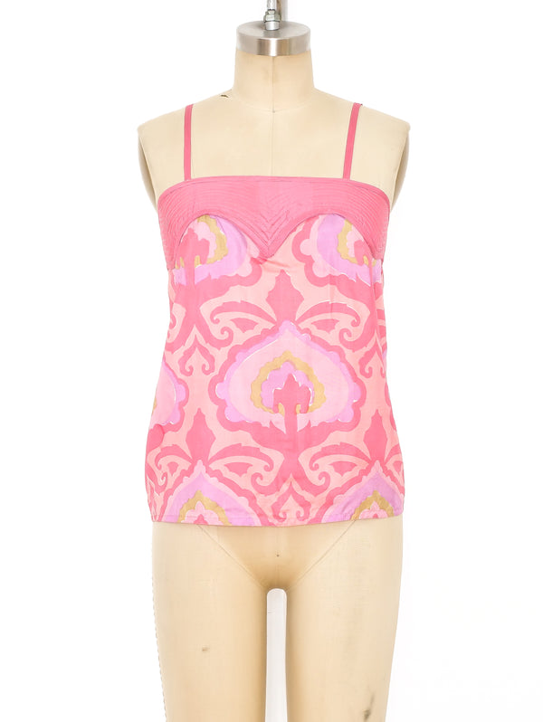 Bill Tice Printed Silk Camisole Top arcadeshops.com