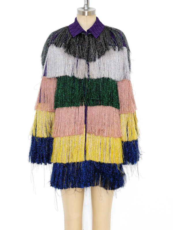 Missoni Multicolor Fringe Jacket Jacket arcadeshops.com