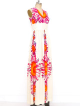 Neon Floral Jersey Dress Dress arcadeshops.com