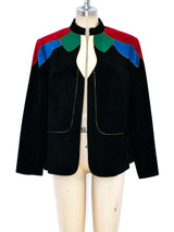 Multicolor Ultrasuede Jacket Jacket arcadeshops.com