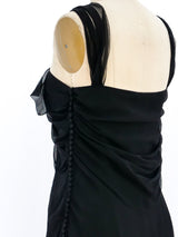Christian Dior Black Silk Chiffon Dress Dress arcadeshops.com