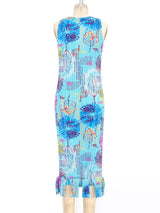 Issey Miyake Pleats Please Floral Tank Dress Dress arcadeshops.com