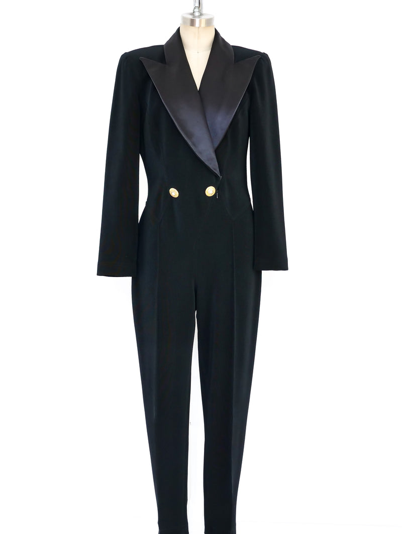 Lillie Rubin Tuxedo Jersey Jumpsuit Suit arcadeshops.com
