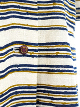 1960's Striped Canvas Coat Jacket arcadeshops.com