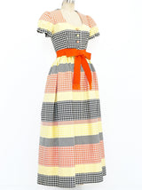 Larry Aldrich Multicolor Houndstooth Dress Dress arcadeshops.com