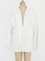 White Leather Jacket Jacket arcadeshops.com