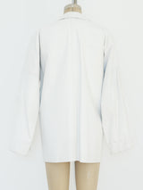 White Leather Jacket Jacket arcadeshops.com