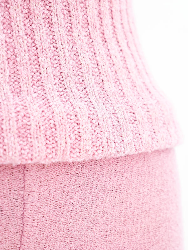 Pink Chenille Sleeveless Romper Suit arcadeshops.com