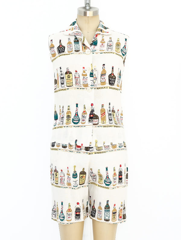 Novelty Spirits Bahamas Printed Ensemble Suit arcadeshops.com