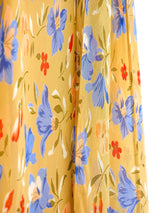 Albert Nipon Floral Chiffon Maxi Dress Dress arcadeshops.com