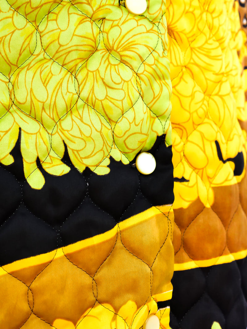 Quilted Satin Maxi Skirt Bottom arcadeshops.com