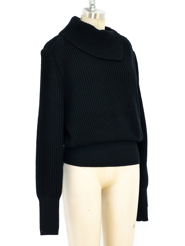 Alaia Hook Clasped Sweater Top arcadeshops.com