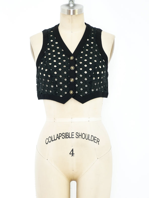 Versus Gianni Versace Eyelet Vest Jacket arcadeshops.com