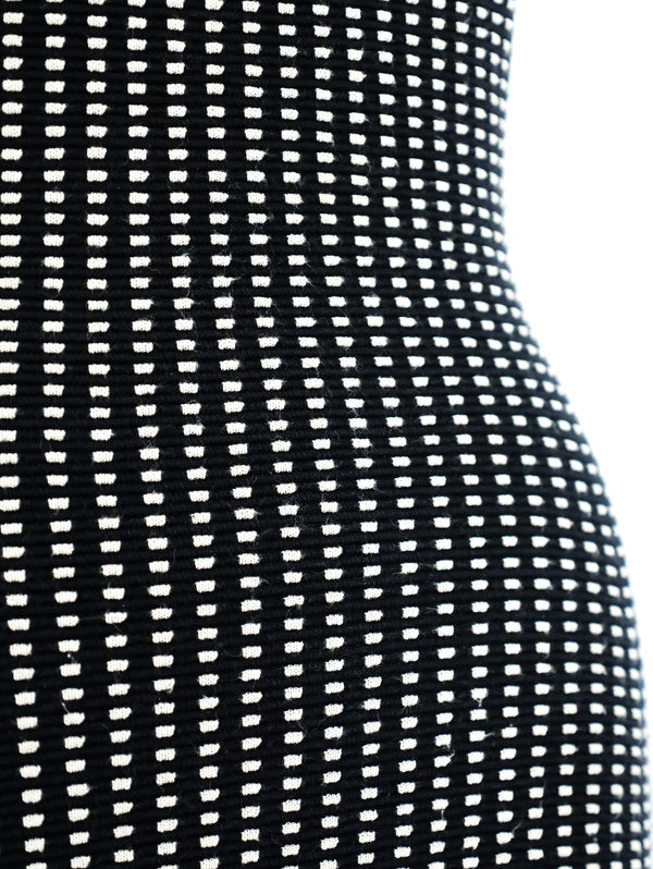 1991 Alaia Black and White Knit Tank Dress Dress arcadeshops.com
