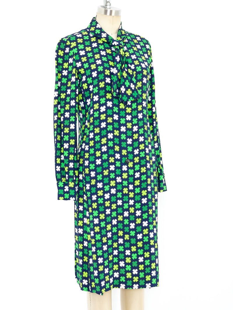 Givenchy Clover Printed Shirt Dress Dress arcadeshops.com
