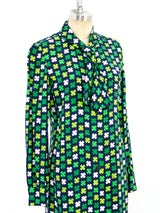 Givenchy Clover Printed Shirt Dress Dress arcadeshops.com
