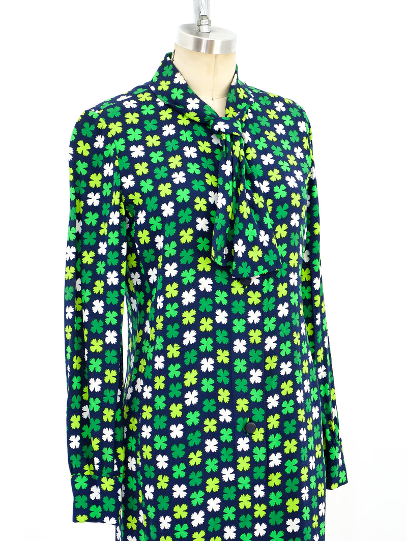 Givenchy Clover Printed Shirt Dress Dress arcadeshops.com