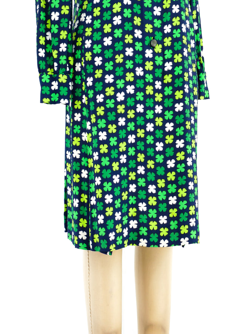 Givenchy Clover Printed Shirt Dress Dress arcadeshops.com