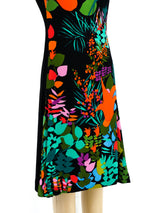 Pauline Trigere Tropical Printed Sleeveless Dress Dress arcadeshops.com