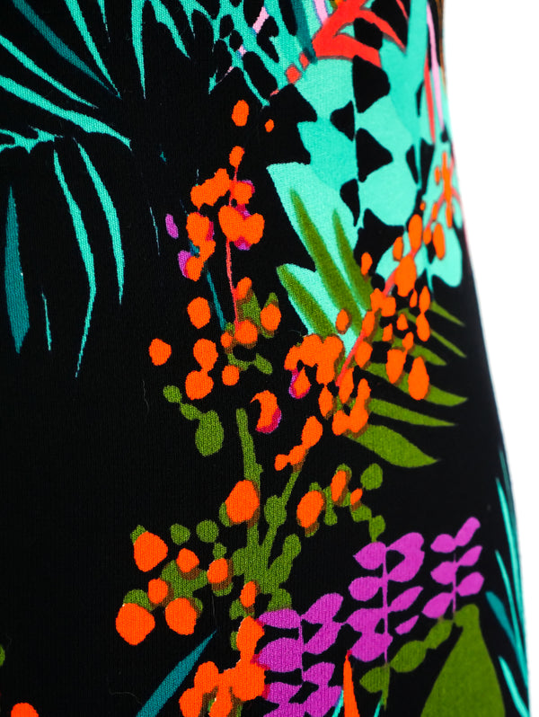 Pauline Trigere Tropical Printed Sleeveless Dress Dress arcadeshops.com