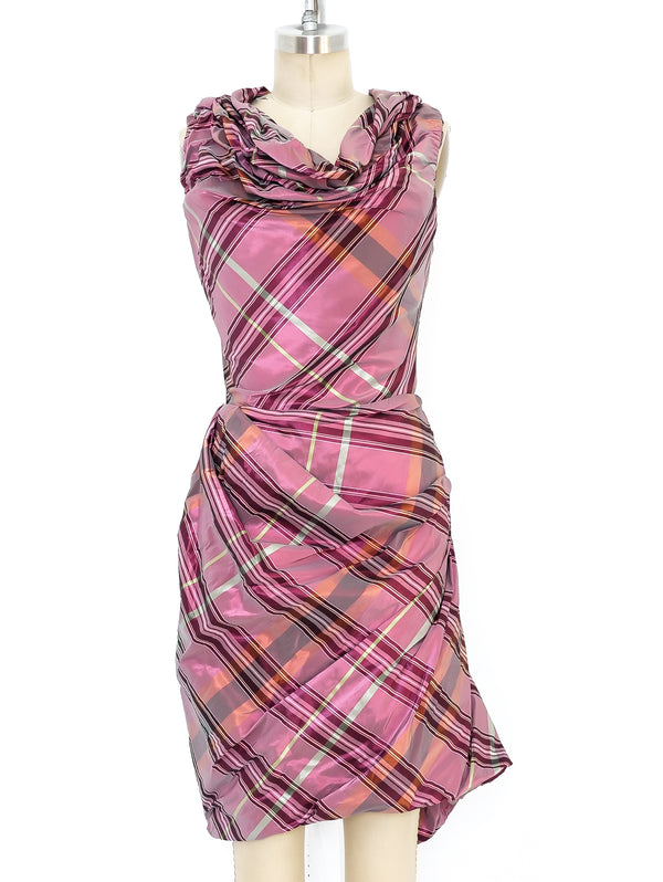 Vivienne Westwood Iridescent Tartan Corset Dress Dress arcadeshops.com