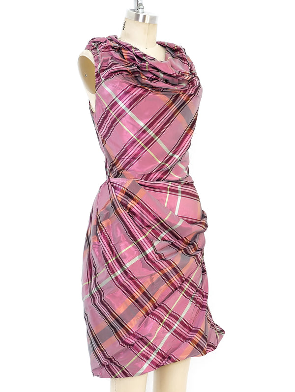 Vivienne Westwood Iridescent Tartan Corset Dress Dress arcadeshops.com
