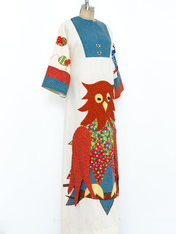 Owl Applique Caftan Dress arcadeshops.com