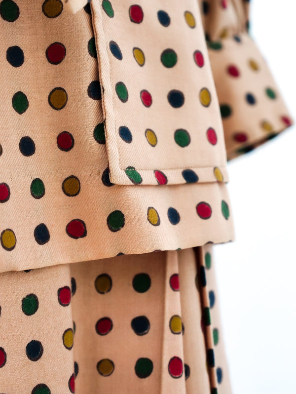 Yves Saint Laurent Dot Printed Ensemble Suit arcadeshops.com