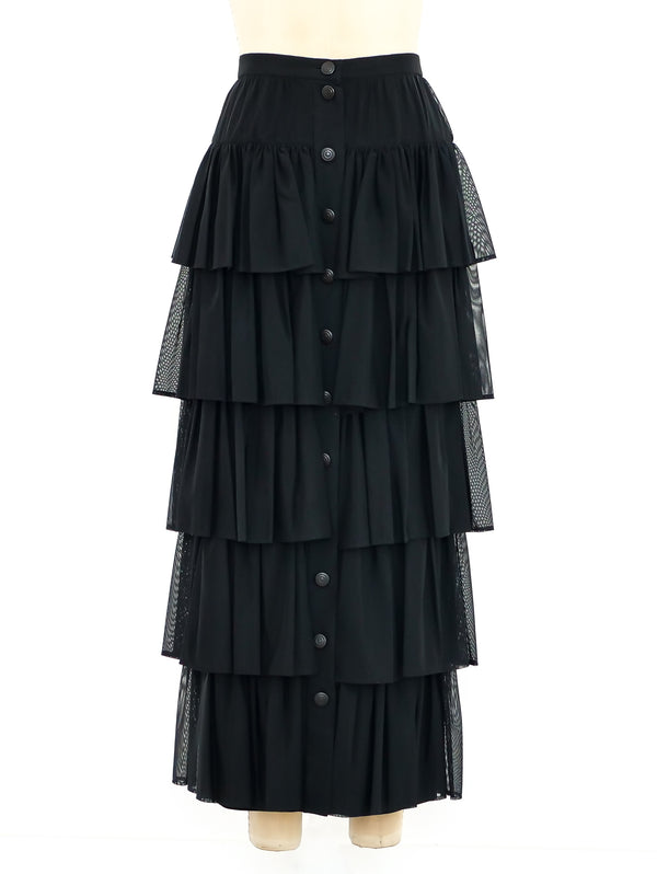 Karl Lagerfeld Tiered Ruffle Skirt Bottom arcadeshops.com