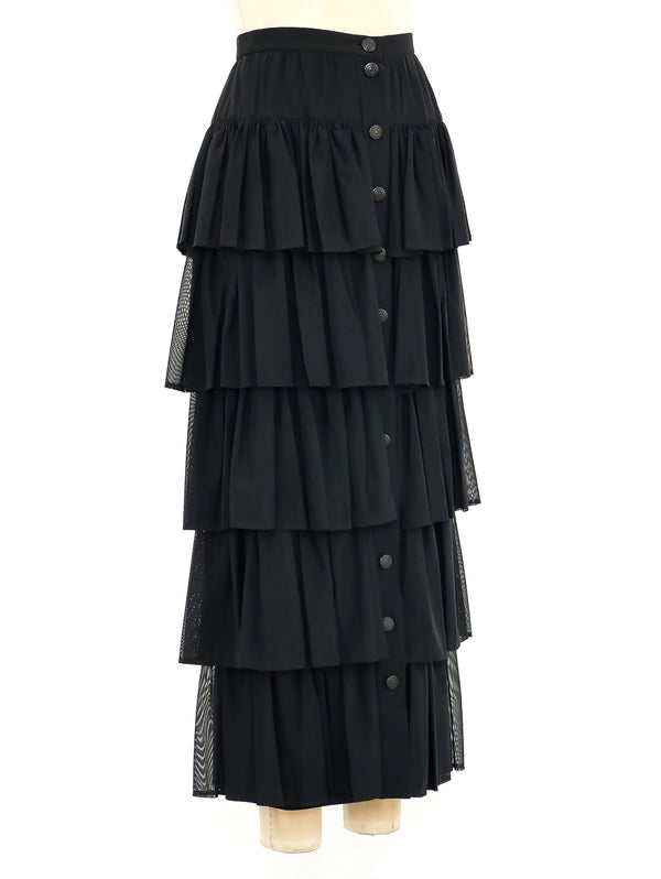 Karl Lagerfeld Tiered Ruffle Skirt Bottom arcadeshops.com